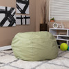 Soft Green Dot Bean Bag Chairs for Teens Room