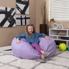 Lavender Dot Bean Bag Chairs for Teens with Teen Room