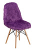Purple Yeti Faux Fur Teen Chairs