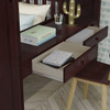 Lanier Espresso Full Size Loft Bed with Desk Desk Drawer Detail