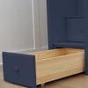 Braxton Blue All in One Full Size Loft Bed Stair Bottom Drawer Detail