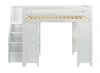 Anaya White All in One Full Size Loft Bed Front View