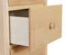 Dawson Chestnut Nightstand with Charging Station Dovetail Detail