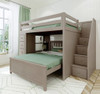 Kivik Sand Full over Full L Shaped Bunk Beds Room
