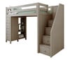 Kivik Sand Twin Loft Bed with Stairs