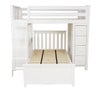 Chelsea White L Shape Loft Bed Front View