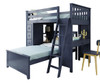 Baldwin Blue L Shape Loft Bed Right Side Angled View