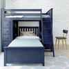 Baldwin Blue L Shape Loft Bed Front View Room