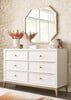 Antoinette Gold Mirror shown with Optional Dresser Room