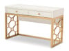 Antoinette White and Gold Desk