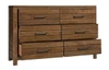 Cinnamon Ranch Kids Dresser Angled View Drawers Open