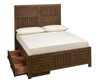 Cinnamon Ranch Kids Full Size Bed Frame shown with Optional Set of 2 Under Bed Storage Drawers