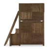 Cinnamon Ranch Twin over Full Bunk Beds for Kids Side View