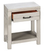 White Rock Kids Nightstand Angled View Drawer Open