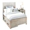 White Rock Kids Twin Bed Frame shown with Optional Set of 2 Under Bed Storage Drawers