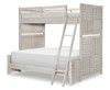 White Rock Twin over Full Bunk Beds for Kids Angled View