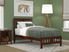 Kani Walnut Twin Platform Bed Frame Room