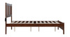 Kani Walnut Full Size Platform Bed Frame Side View