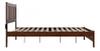 Kani Walnut Queen Size Platform Bed Frame Side View