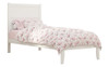 Suna White Twin XL Bed Frame with Headboard