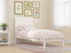 Suna White Twin XL Bed Frame with Headboard Room