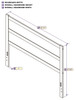Sage Queen Size Headboard Dimensions