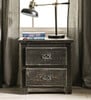Raven Distressed Black 2 Drawer Nightstand Room