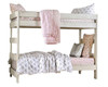 Snowden Distressed White Twin Bunk Beds