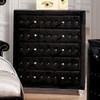 Marchesa Black Upholstered Chest of Drawers Room