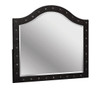 Marchesa Black Upholstered Mirror