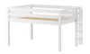 Imelda White Full XL Low Loft Beds for Adults