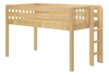 Kimball Natural Twin XL Low Loft Beds for Adults