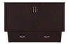 Carlier Espresso Queen Murphy Bed Front View