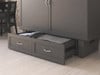 Fontana Gray Queen Murphy Bed Drawer Detail