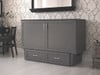Fontana Gray Queen Murphy Bed Angled View Room