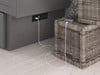 Fontana Gray Queen Murphy Bed USB Outlet Detail Room