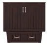 Rowley Espresso Murphy Twin Bed Front View