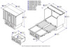 Fullerton Gray Murphy Twin Bed Dimensions