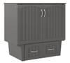 Fullerton Gray Murphy Twin Bed Angled View
