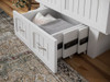 Alameda White Murphy Twin Bed Storage Drawer Detail Room