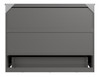 Ashbury Grey Full Size Murphy Bed Back View