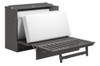 Ashbury Grey Full Size Murphy Bed Frame Fully Extended Mattress Unfolding