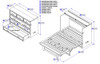 Ashbury Grey Full Size Murphy Bed Dimensions