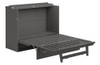 Ashbury Grey Full Size Murphy Bed Frame only Fully Extended