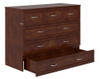 Whittington Walnut Full Size Murphy Bed Storage Drawer Open