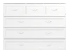 Colette White Full Size Murphy Bed Front View