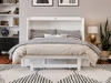 Colette White Full Size Murphy Bed Fully Extended Front View Room