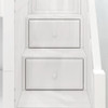 Katrina White Loft Bed with Stairs Stair Detail Room