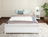 Imelda White Queen Platform Bed End View Room
