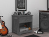 Mercer Chimney Gray One Drawer Nightstand Room 2